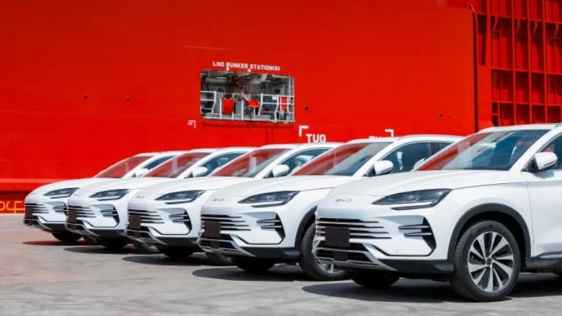 Mais exportações à vista: BYD encomenda 10 navios e frota ultrapassa 130 mil carros