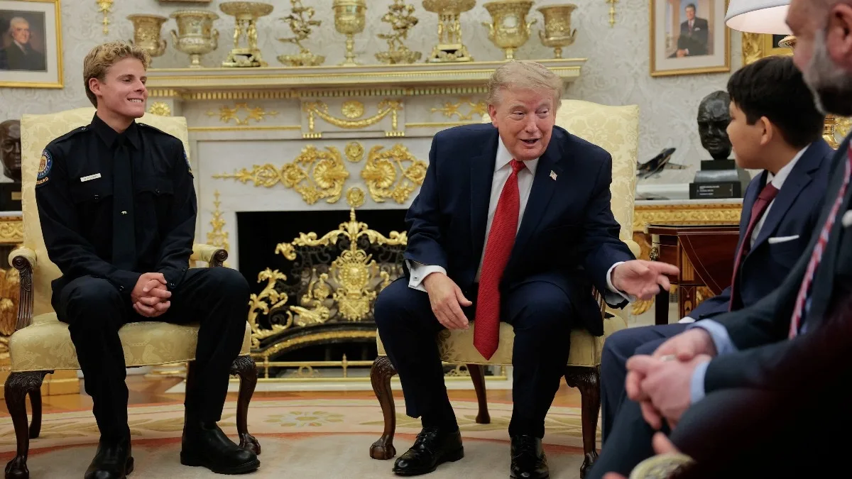 Watch: Trump honours teen lifeguard who saved Indian-origin boy in daring op