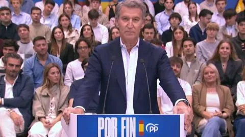 Feijóo se acompaña de Ayuso y Almeida para el primer acto de precampaña en Madrid: "Vamos a echar al sanchismo"