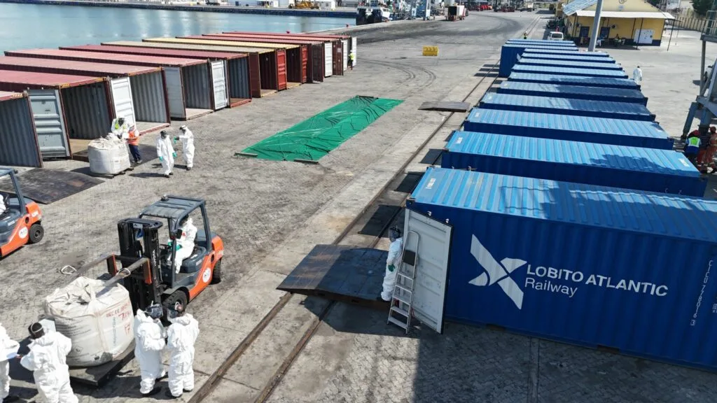 Lobito Atlantic Railway movimentou 27 mil toneladas de carga internacional em julho, o melhor mês da sua história