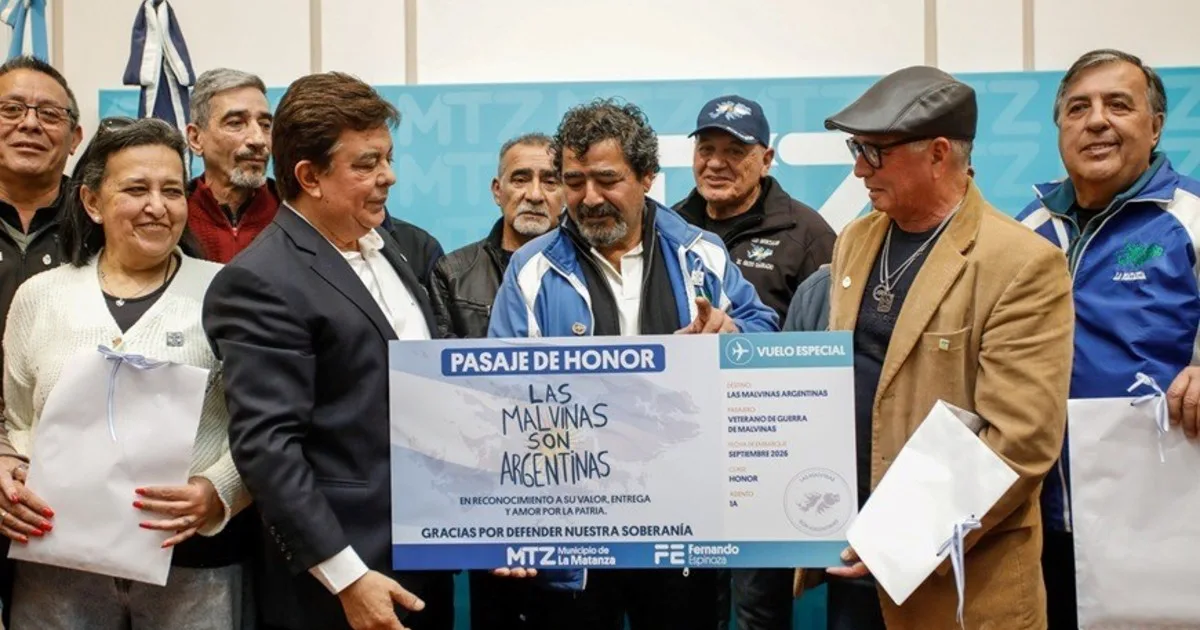Viaje a Malvinas: desde La Matanza los excombatientes le contestaron a Milei