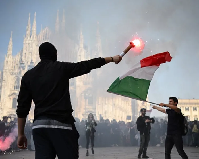 ‘We are suffocating’: protests spread to Lisbon and Milan as housing and living cost tensions intensify