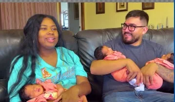 Una familia de Los Ángeles recibió a trillizos cuyo peso total quedó cerca de un récord mundial