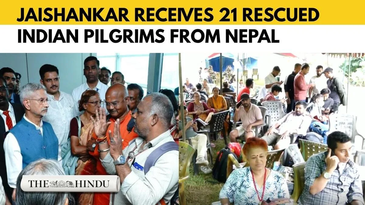Watch: Nepal Flash floods: Indian pilgrims rescued from Nepal welcomed by Jaishankar