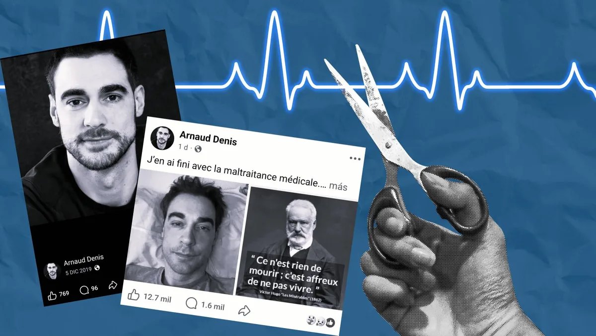 El actor Arnaud Denis recibe la eutanasia a los 43 años: ‘Se marchó aliviado, casi con una sonrisa’