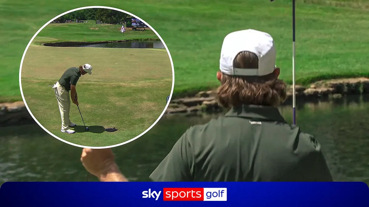 Fleetwood makes MONSTER putt on the fourth at FedExCup Playoffs