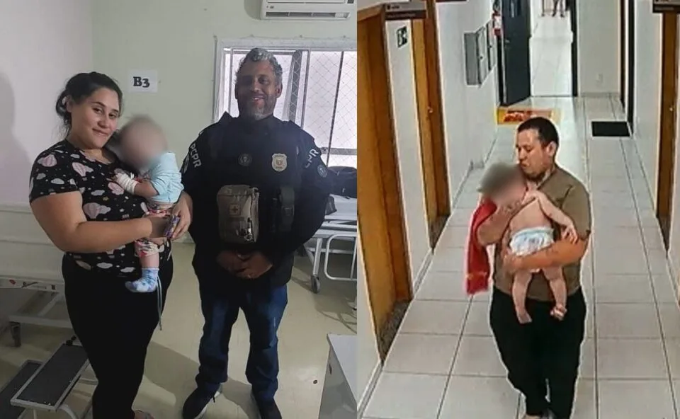 Veja vídeo! Criança de 1 ano e 3 meses é salva por policiais civis durante crise convulsiva em São José dos Pinhais