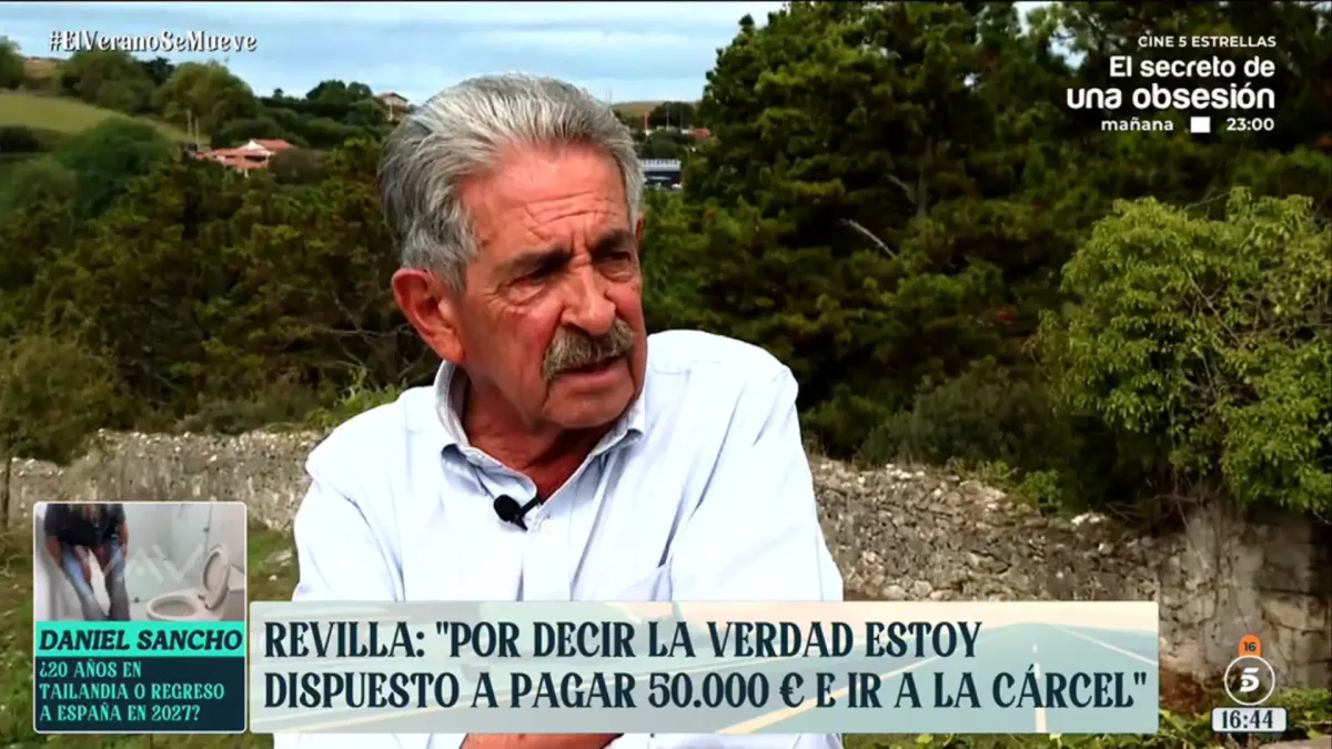 Revilla, sobre su trifulca con Juan Carlos I: "Por decir la verdad estoy dispuesto a pagar 50.000 euros e ir a la cárcel"