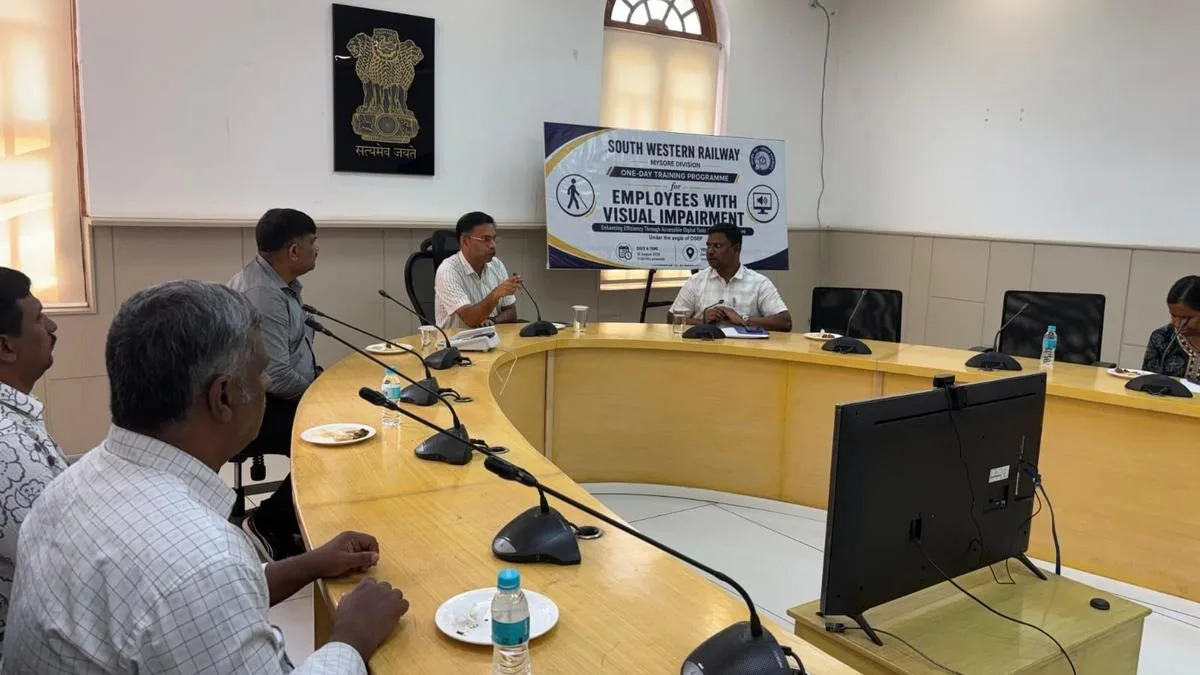 Railway division conducts training for visually challenged staff