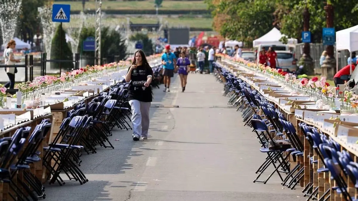 “La mesa que nos une”: el gesto solidario de miles de personas que batió un récord Guinness en Rumania