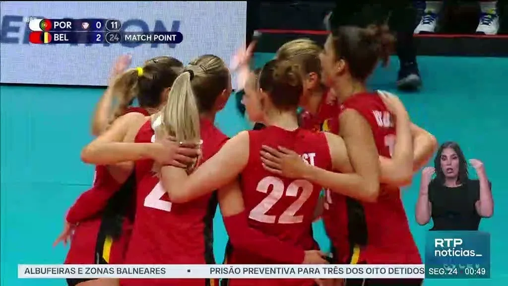 Portugal sofre nova derrota no Europeu de Voleibol Feminino frente à Bélgica