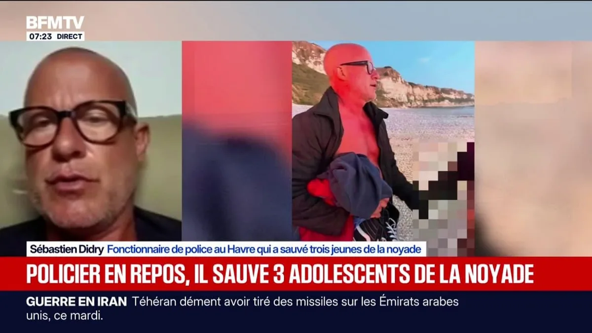 Seine-Maritime: trois jeunes échappent à la noyade grâce à l'intervention d'un homme
