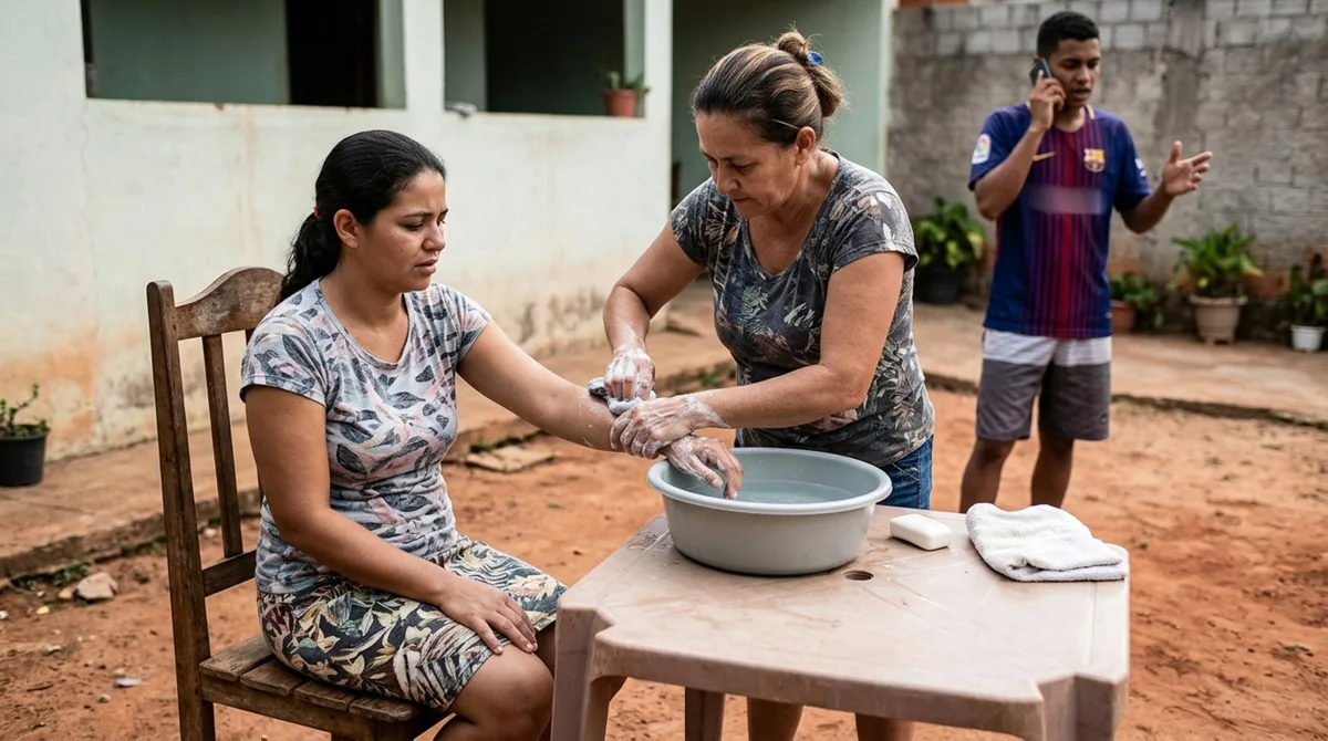 Uma picada de escorpião pode começar apenas com dor intensa no local, mas crianças pequenas podem desenvolver sintomas graves em pouco tempo e precisam de avaliação médica rápida
