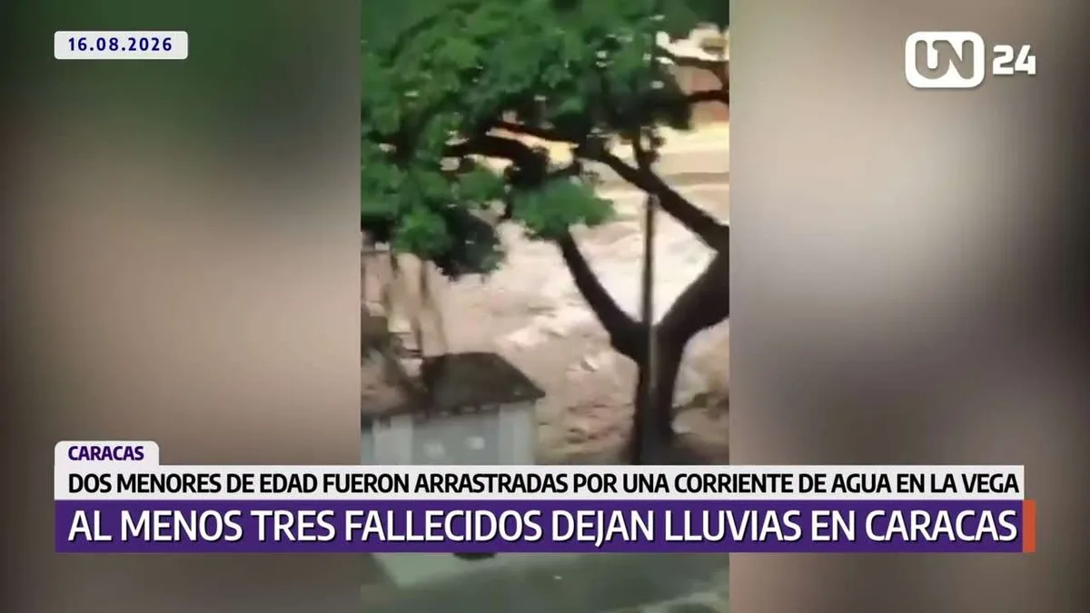 Al menos tres fallecidos dejan lluvias en Caracas