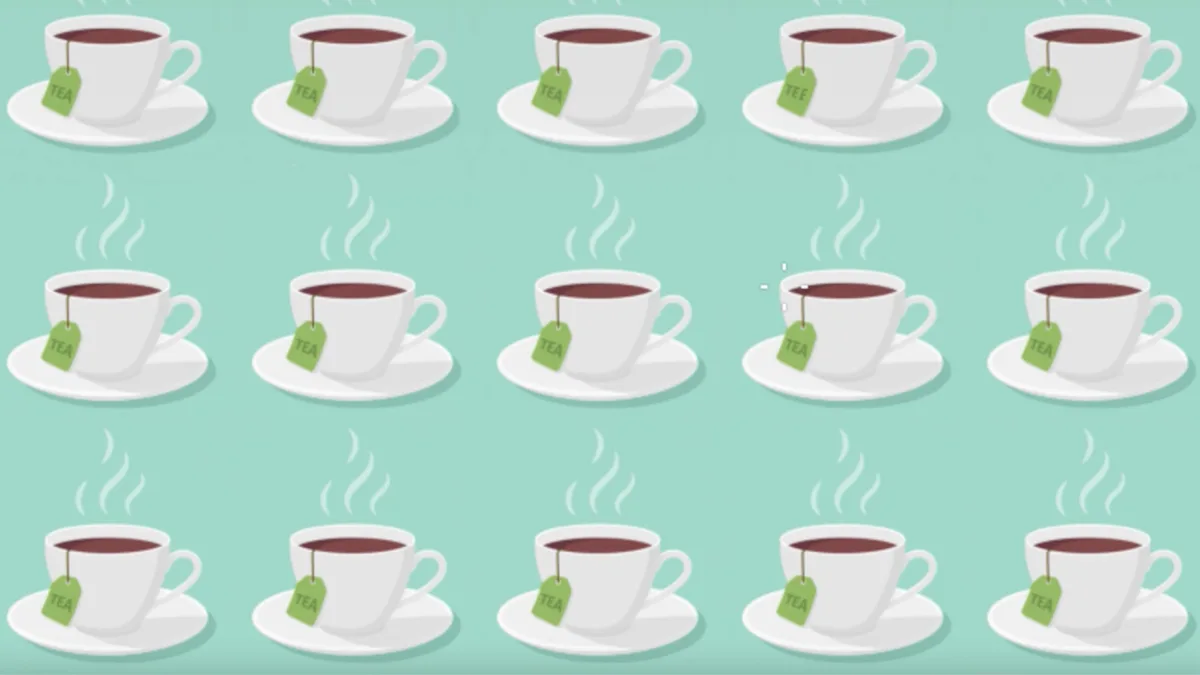 Augentest: Schnelles Suchbild: Entdecken Sie die einzigartige Teetasse in 15 Sekunden?
