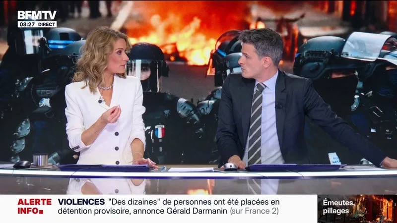 Violences du 17 octobre: des dizaines de placements en détention provisoire, annonce Gérald Darmanin