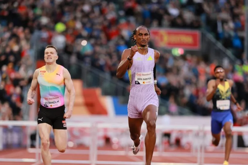 Alison dos Santos s'empare du record du monde du 400 m haies lors du meeting de Zurich