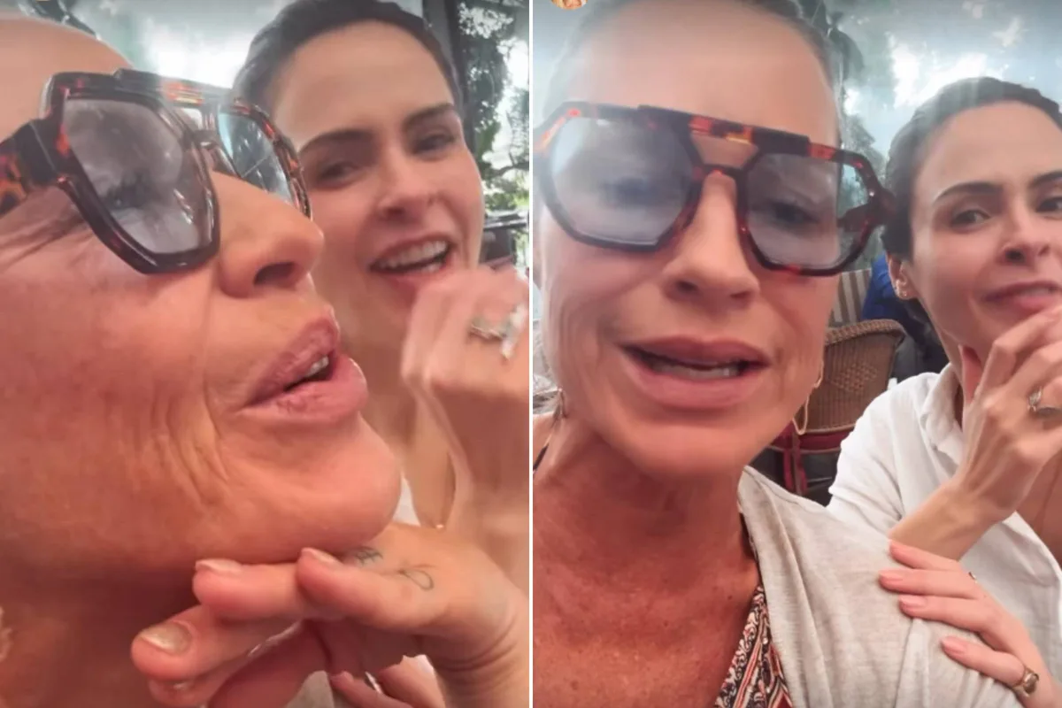 Luana Piovani e Ana Paula Renault se encontram e brincam: 'Duas bravas'