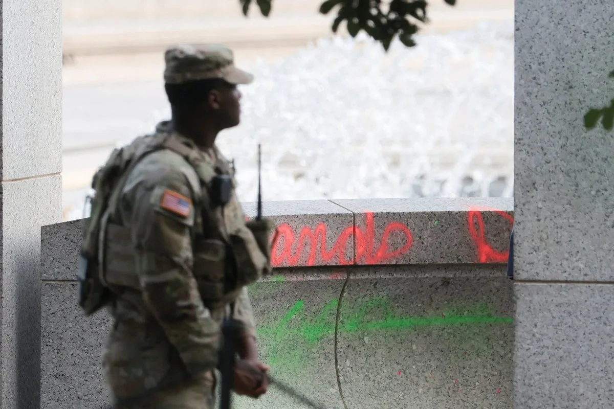 Woman who left message in spray paint on DC memorial is indicted on two federal counts, DOJ says