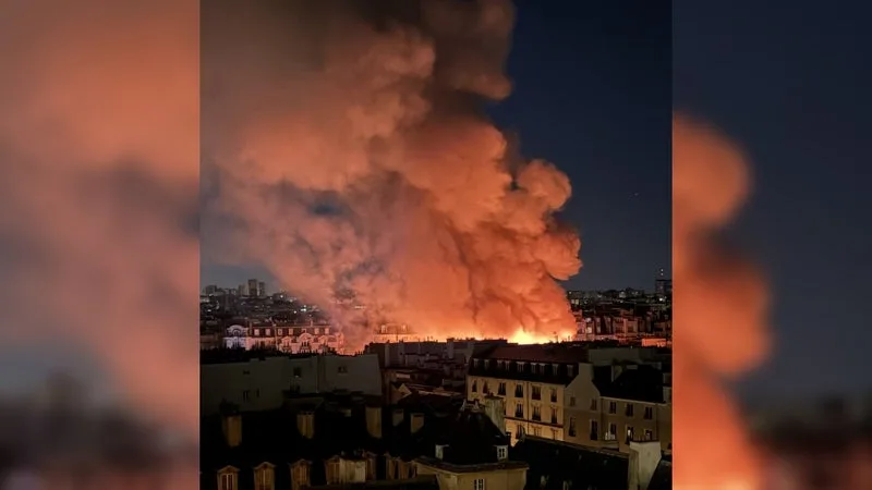 Un impressionnant incendie ravage le marché des Enfants rouges au cœur de Paris