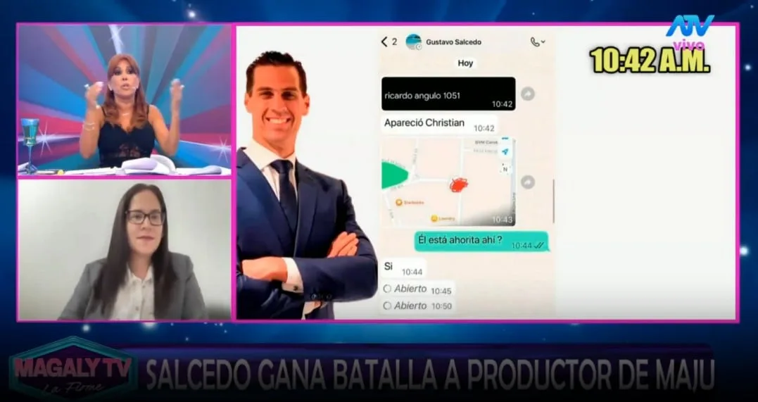 Magaly Medina ofrece a la justicia grabación inédita de conversación con Gustavo Salcedo: “Nunca la hemos puesto al aire”