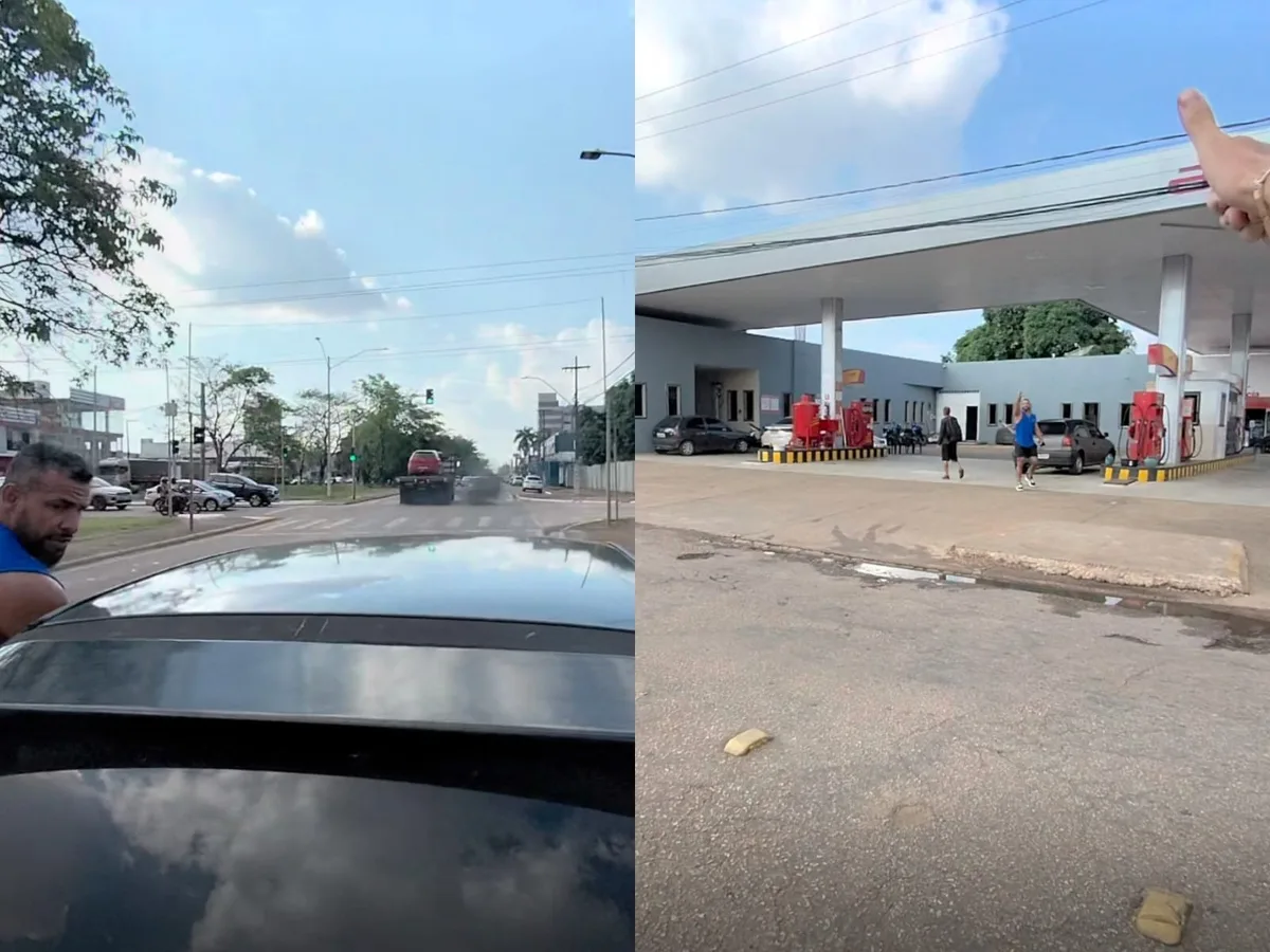'Bote fé na humanidade': vídeo de homem ajudando a empurrar carro em avenida movimentada repercute em RO