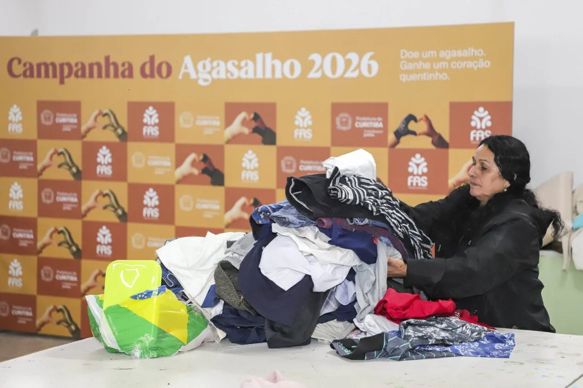 Campanha do Agasalho de Curitiba arrecada 251 mil peças