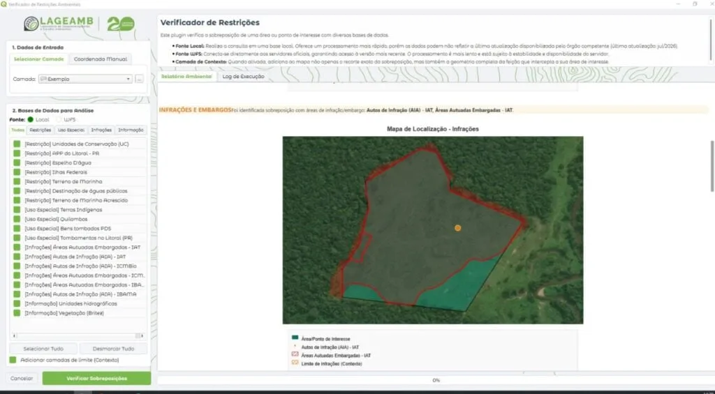 Ferramenta identifica restrições ambientais e pode agilizar serviços no litoral do Paraná
