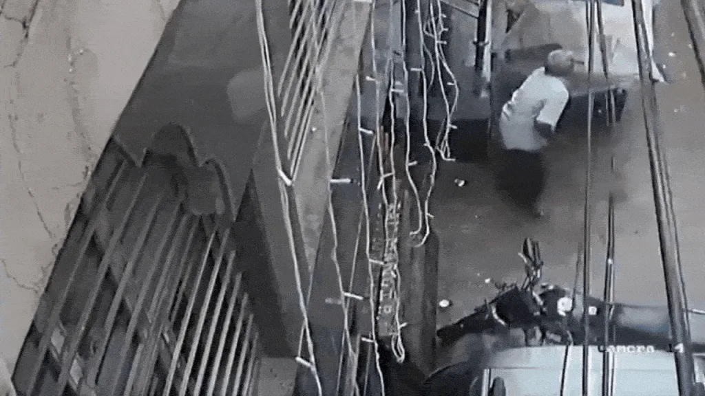 Watch: CCTV captures moment Delhi's Satya Niketan building collapsed, leaving 6 dead