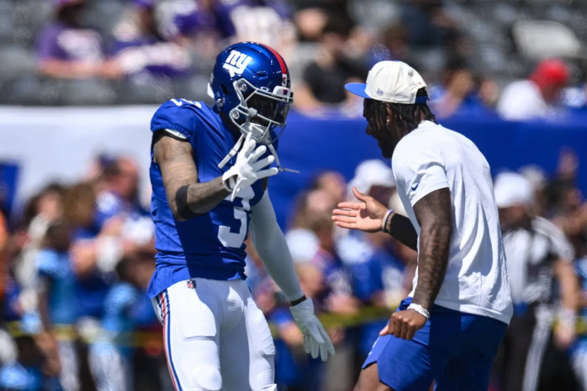 Giants receiver Nabers praises OBJ for leadership