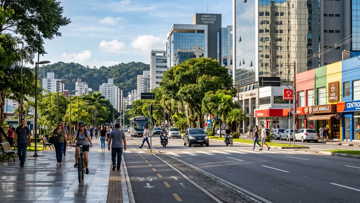 Quem visita o centro encontra prédios históricos e ruas arborizadas, mas logo percebe que indústrias e centros logísticos ajudaram a cidade a crescer muito além dessa imagem tranquila