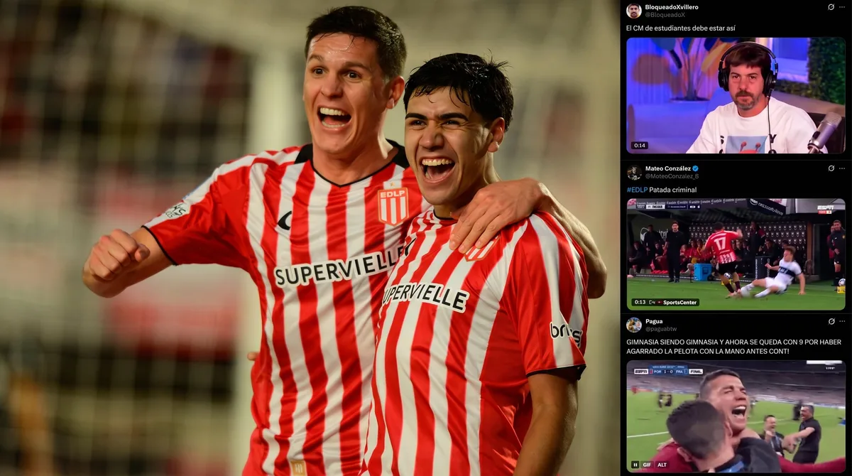 Los mejores memes de la goleada de Estudiantes sobre Gimnasia en el clásico: el historial y las expulsiones en el foco