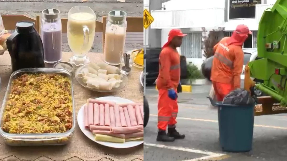 Dona de restaurante decide agradecer garis e cria tradição de café da manhã mensal durante coleta em SC: ‘baita banquete’