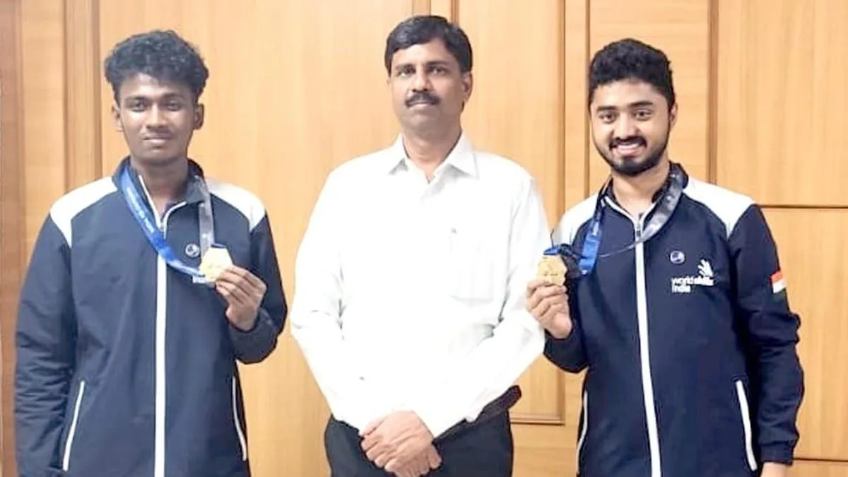 Two students from Erode win medals at WorldSkills competition