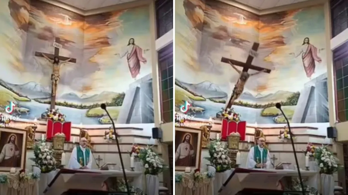 Padre morre após ser atingido por cruz durante missa no Equador