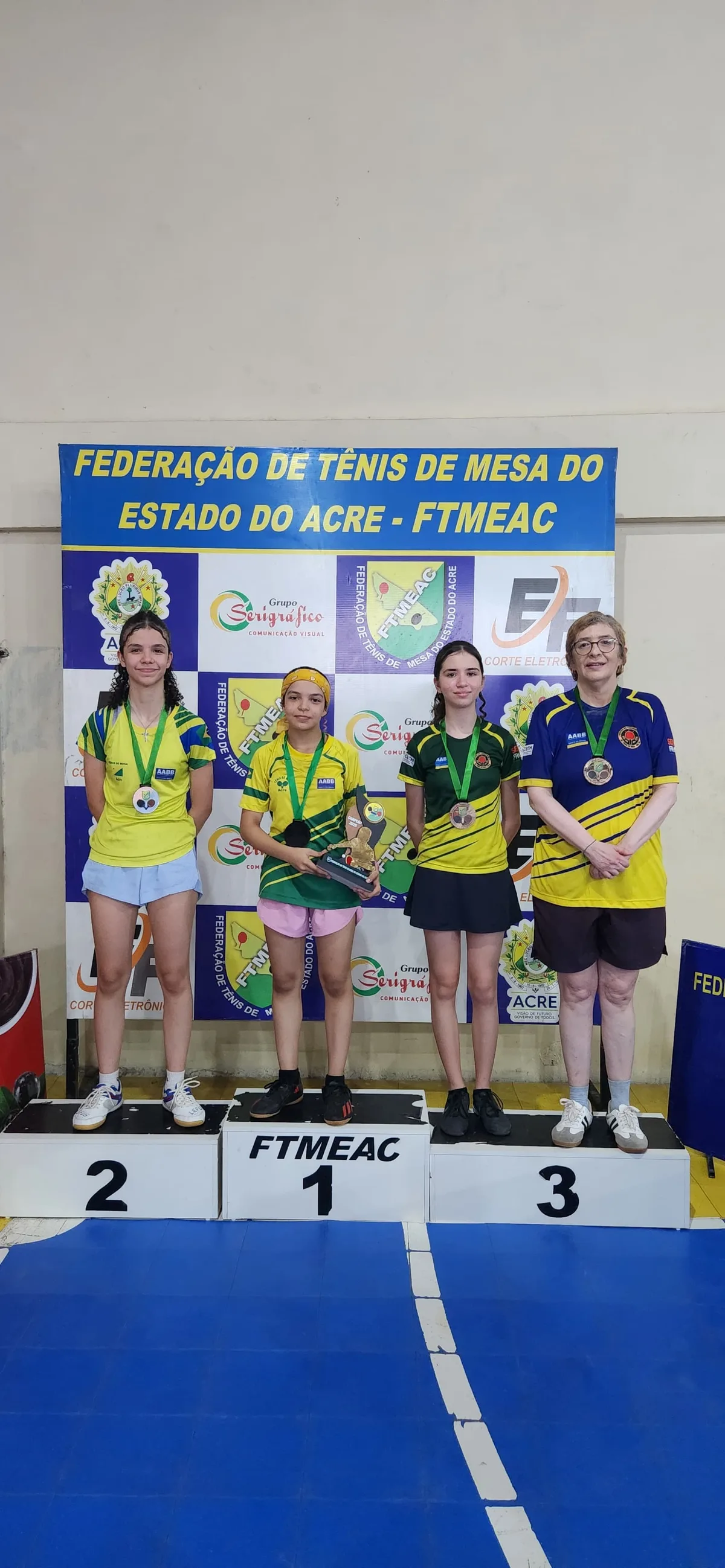 Definidos campeões da 4ª etapa do Circuito Acreano de Tênis de Mesa; veja pódios