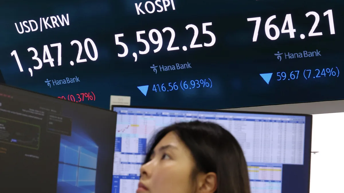 코스피·코스닥 장중 6% 넘게 폭락...나란히 ‘매도 사이드카’