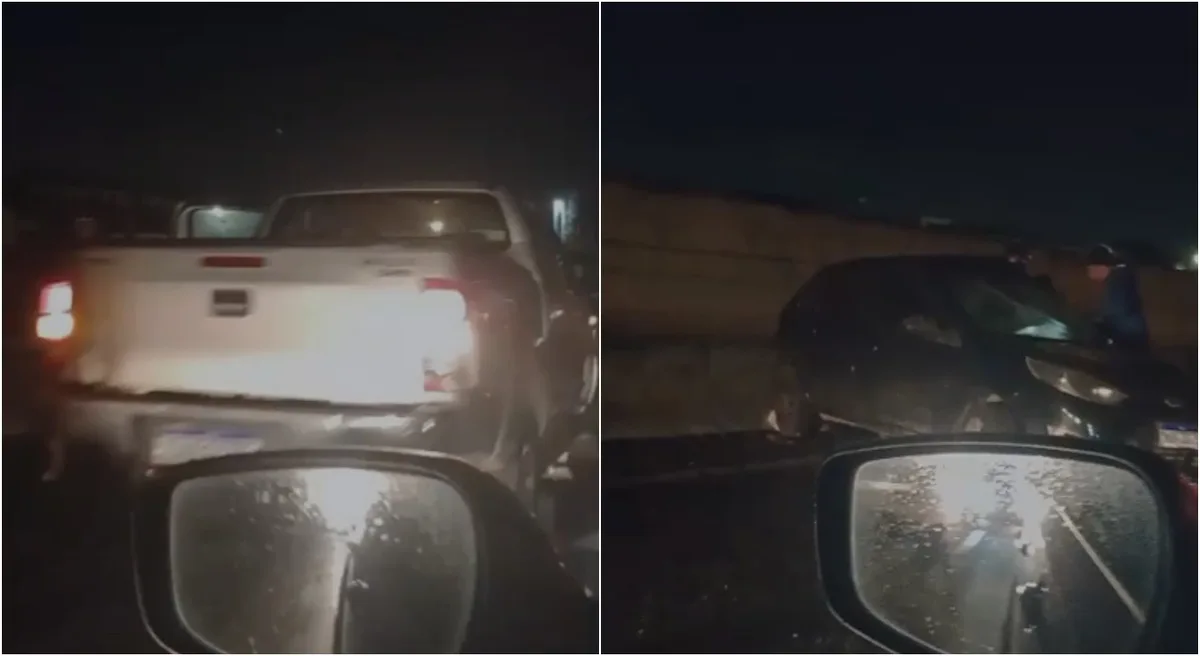 Acidente entre caminhonete e carro deixa ferido em rodovia de Jundiaí