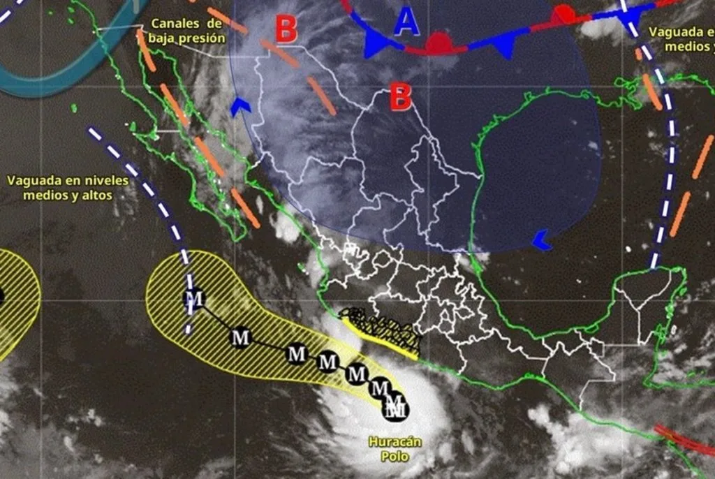 Sheinbaum descarta por ahora impacto directo de huracán Polo en costas mexicanas