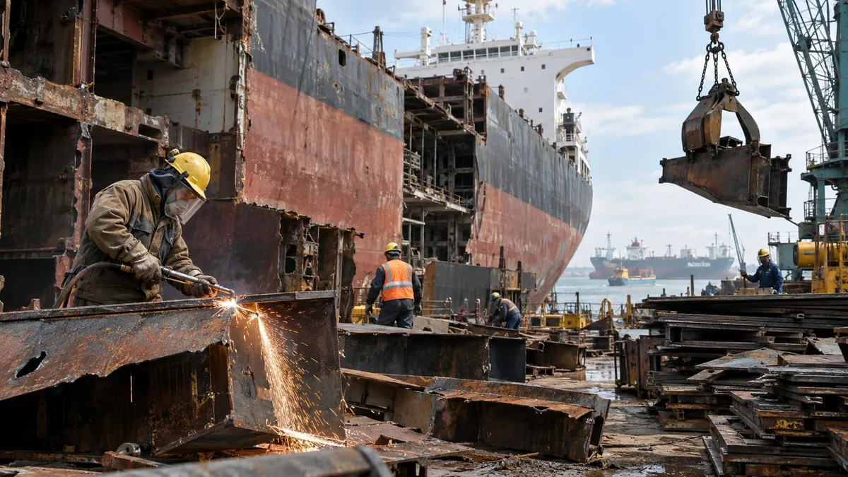 Reciclaje de buques: por qué crece la demanda de desguace naval en todo el mundo