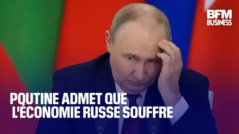 Poutine admet que l'économie russe souffre