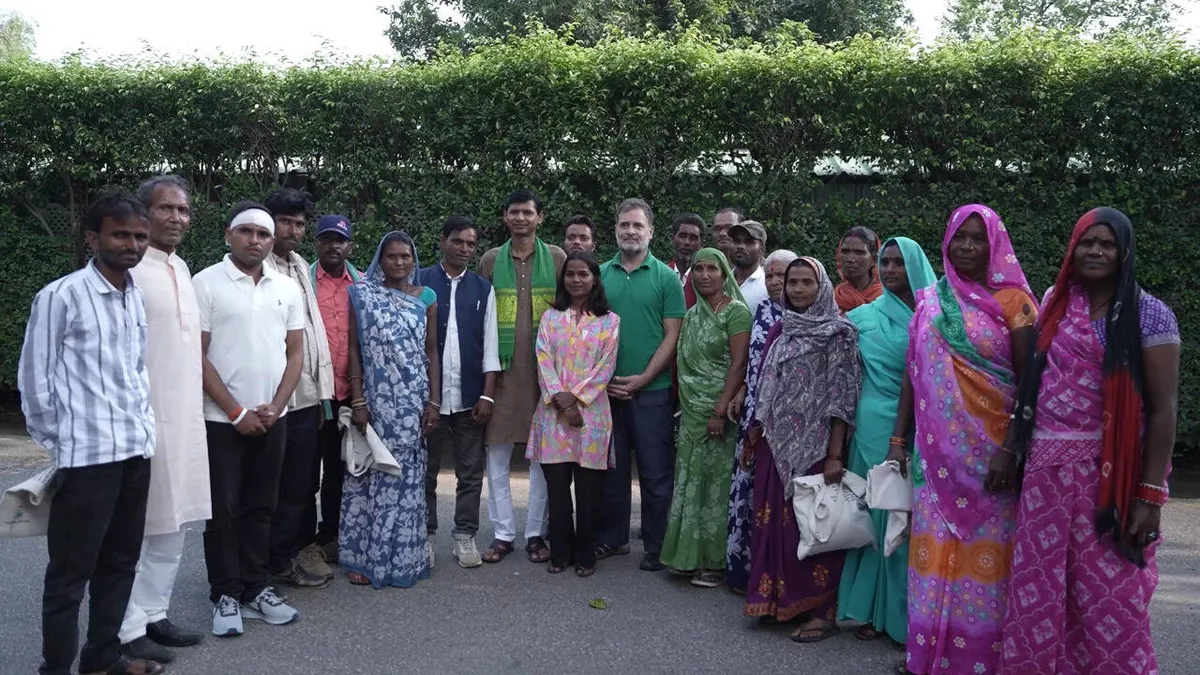 'I stand with them': Rahul Gandhi backs protest by Bundelkhand tribals against 'Ken-Betwa project'