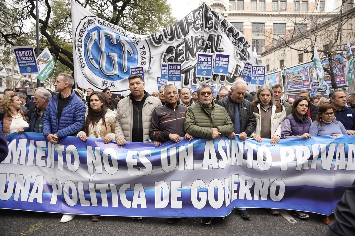 Marcha contra el endeudamiento: el Gobierno acusa a la CGT de “aprovechamiento político” del reclamo