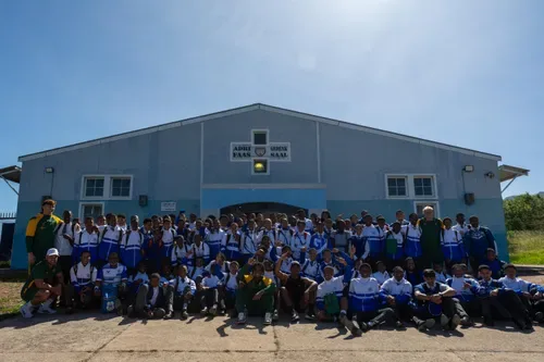 Blitzboks tackle bullying and gender-based violence during Paarl school visit