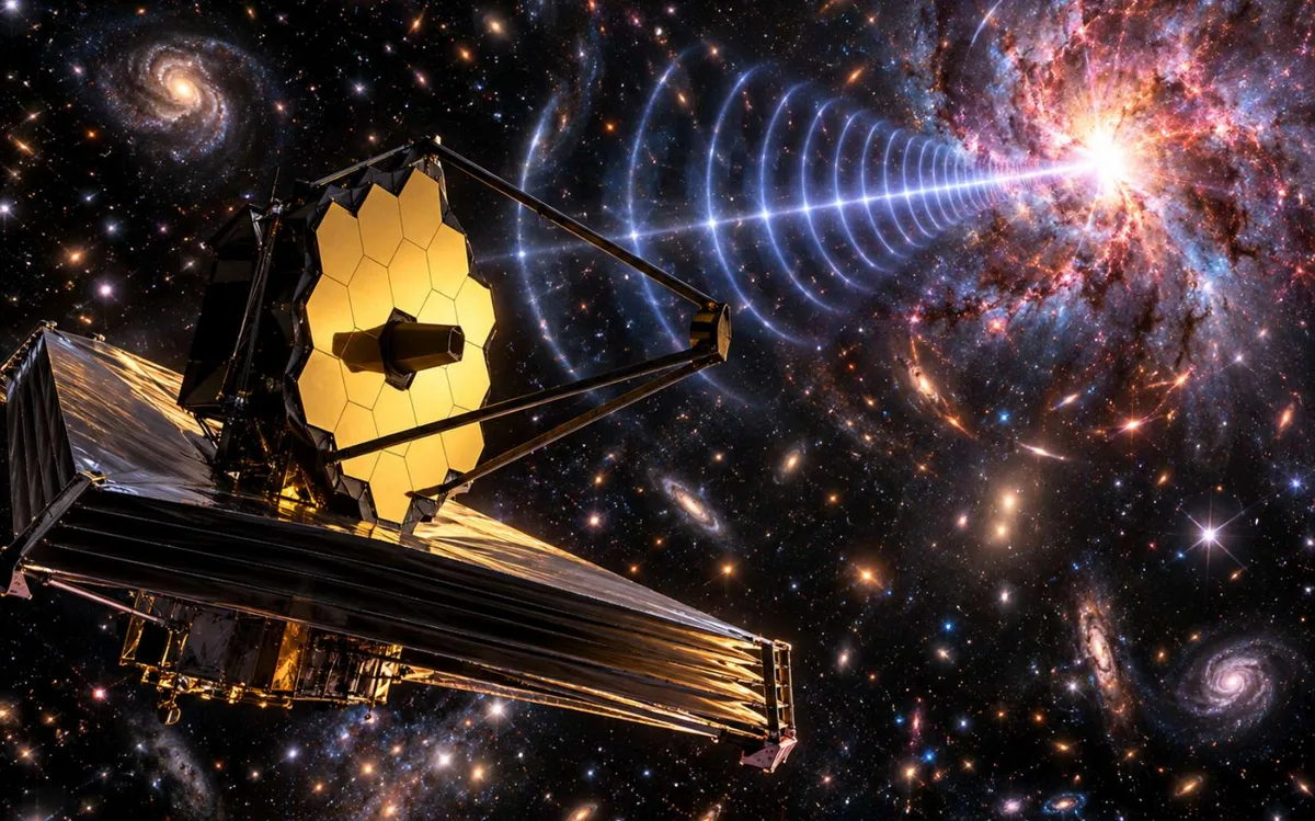Le télescope James-Webb a retrouvé l'origine d'un puissant signal radio venu du fond de l'Univers : la surprise est de taille