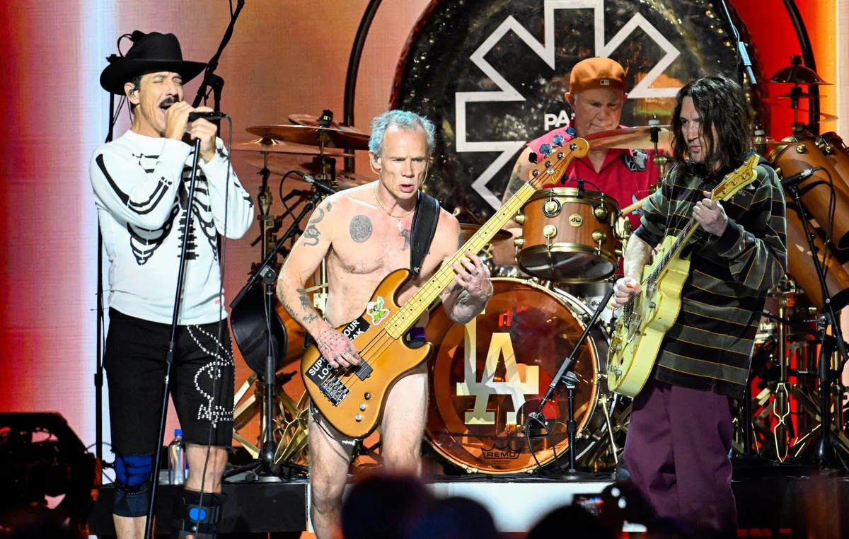 Watch Red Hot Chili Peppers play classic Hillel Slovak-era songs for first time in decades at Hollywood charity show