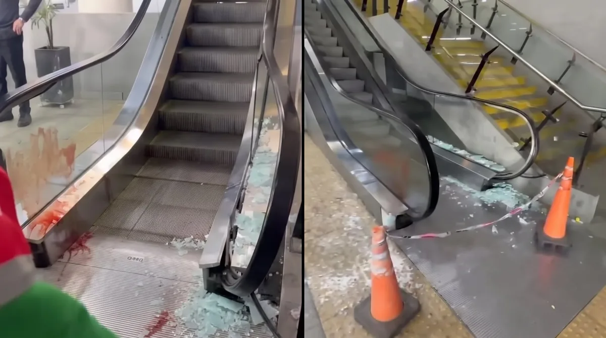 Falló una escalera mecánica en una estación del Belgrano Sur y once personas resultaron heridas