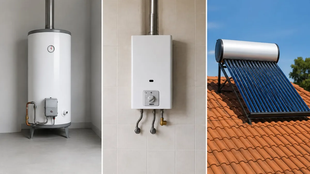 Qué sistema conviene más para calentar agua en casa: termotanque, calefón o sistema solar