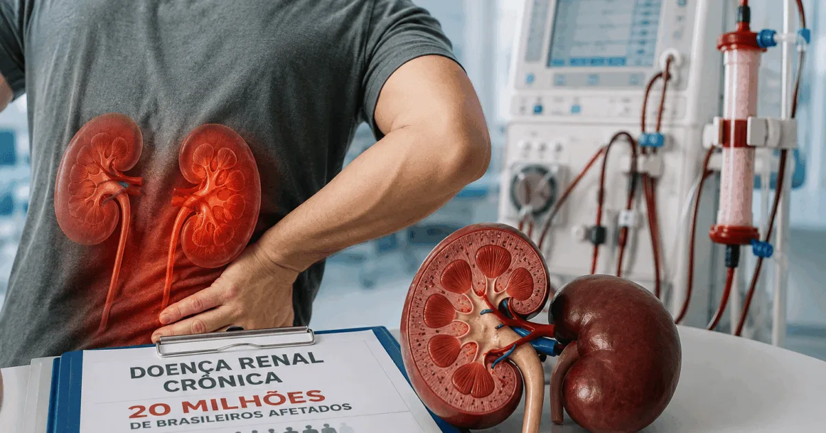 “Doença renal crônica afeta 20 milhões e subdiagnóstico preocupa”
