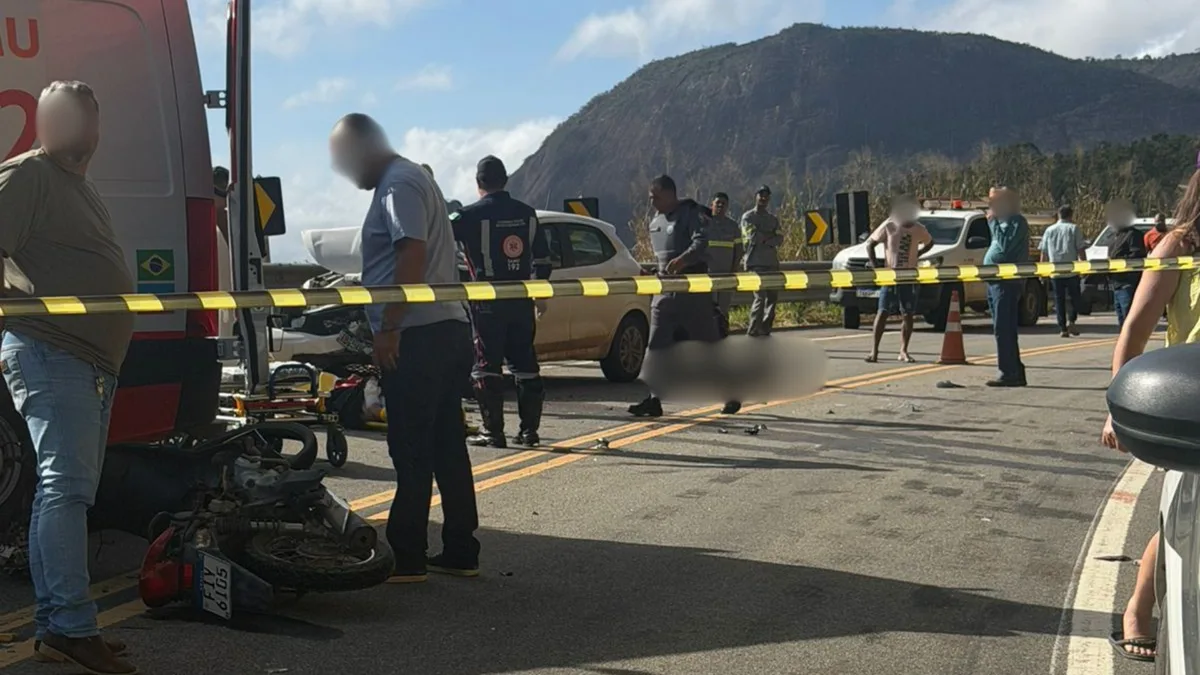 Homem morre em acidente entre moto e carro na ES 341, em Pancas